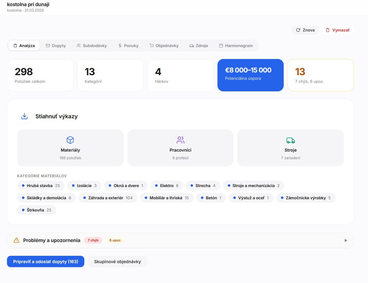 Smart výkaz interface